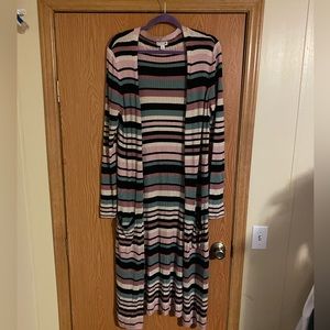 “So” juniors long open front Cardigan with pockets